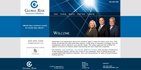 www.globalriskllc.com: Global Risk LLC, independent full service insurance agency